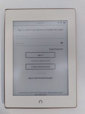 Barns & Noble BNRV510 Nook GlowLight Plus 6'' Wi-Fi Reader 4GB