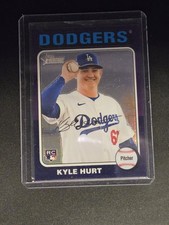 2024 Topps Heritage High Number Kyle Hurt #609 Purple Chrome Los Angeles Dodgers