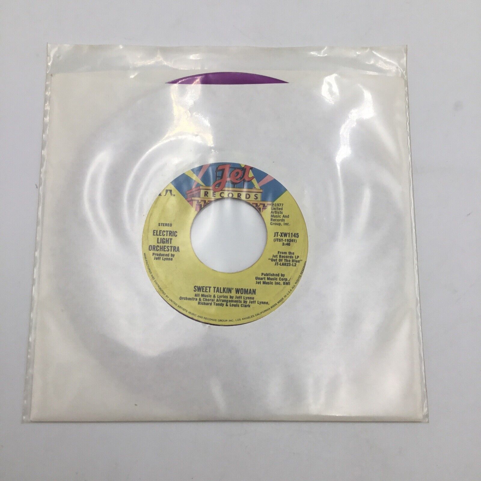 ELECTRIC LIGHT ORCHESTRA (ELO) 7 Purple 45 SWEET TALKIN' WOMAN