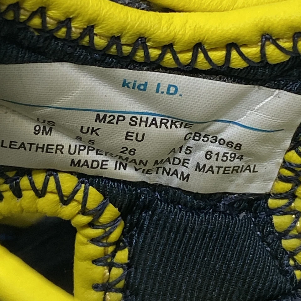 Sandalias Stride Rite niños 9M Made2Play correas de cuero azul amarillo Foto 4 de 4