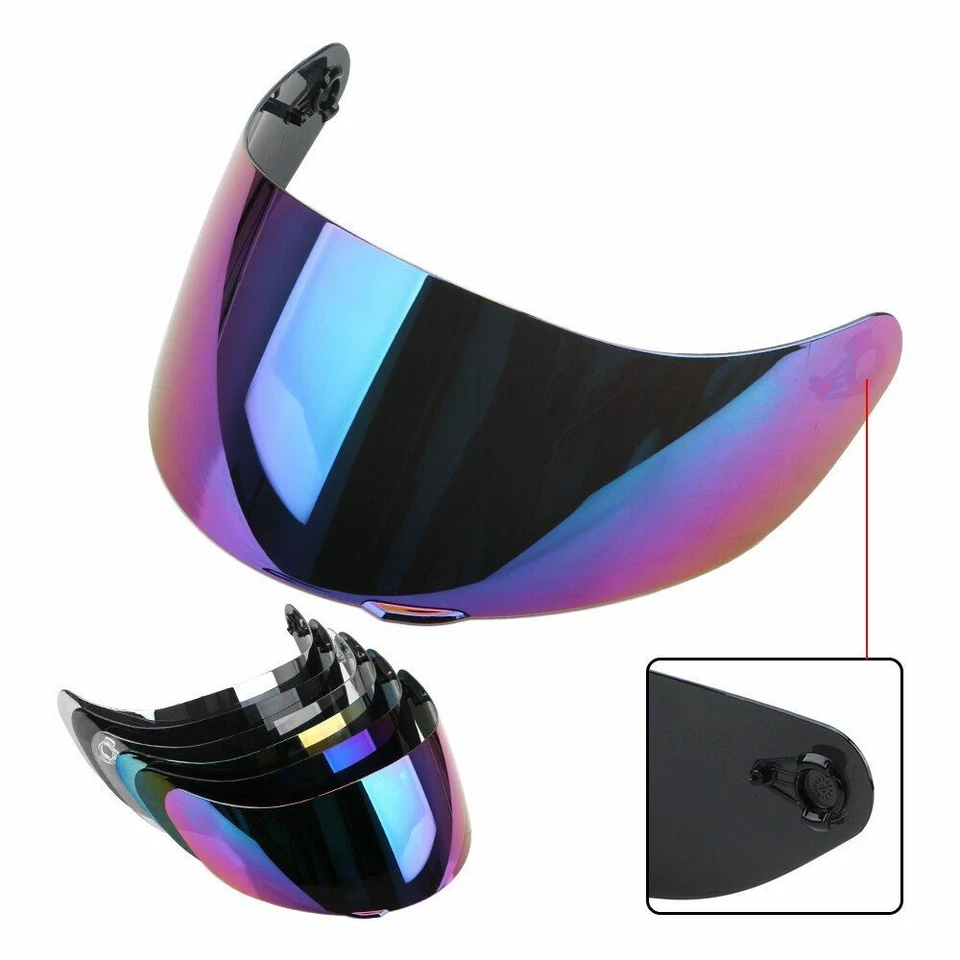 Motorcycle Anti-Scratch Helmet Wind Shield Lens Goggles AGV K3SV K5 Full Face - Image 3 of 4