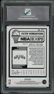victor wembanyama graded cards 2023 Prizm - Victor Wembanyama - Instant Impact Silver - Rookie Card main image 1