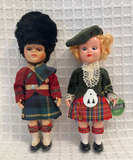 ROGARK Celluloid Sleepy-Eye Dolls, Scottish Lad and Lass, 1950 s, Set of 2
