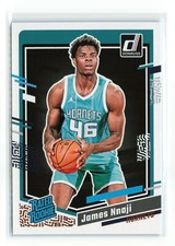 JAMES NNAJI #215 2023-24 PANINI DONRUSS HORNETS RATED ROOKIE