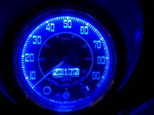 MG MGA MGB MGC MIDGET E10 MES LED Bulb x4 Instrument/Dash Upgrade Set Blue