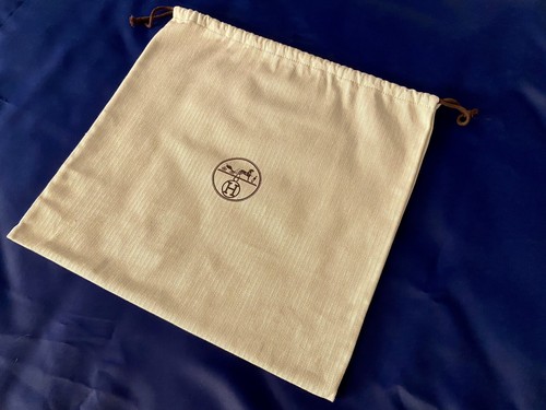 HERMÈS 100% Authentic Tweed Large Storage Pouch Dust Bag Cover - 17” x 18” - Picture 3 of 3