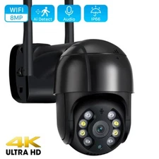 4K 8MP PTZ Outdoor WiFi IP Camera Wireless 5X Digital Zoom Home Security New Cam