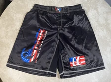 Cradle Gear Angel Escobedo Black Satin Wrestling Shorts Size Large 1094