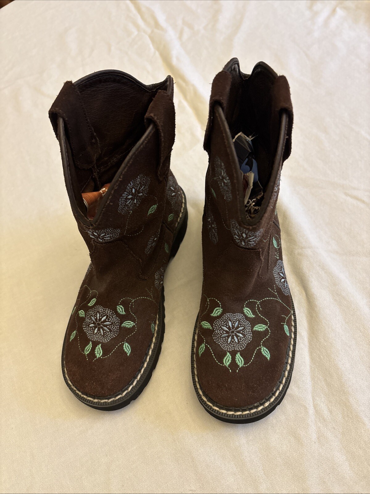 Ladies Roper Leather Boots