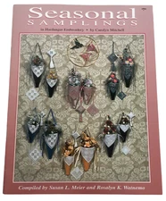 Seasonal Samplings Hardanger Embroidery Book Patterns Cones by Carolyn Mitchell