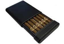 Prestige Import Group 6 Cigar Leather Case Humidor