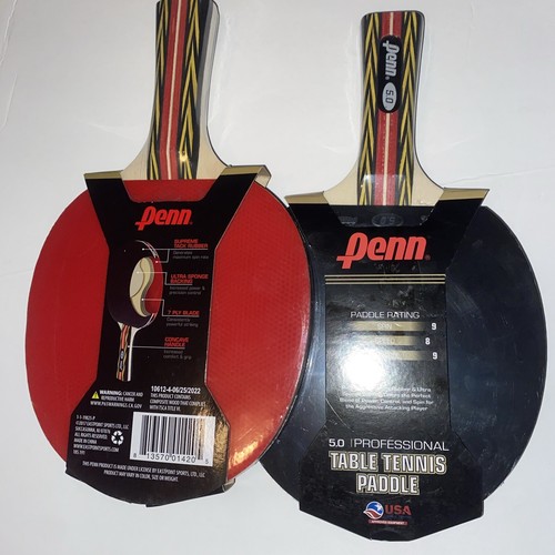 (2) Penn 5. Table Tennis Paddle - Tournament Racket Ping Pong Paddle - Picture 4 of 4