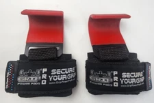 Hand GRIP Power Pads Pro Weight Lifting Metal Hooks Heavy Duty Wrist Straps