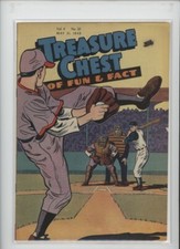 TREASURE CHEST V4 #20 SOLID GRADE 1949 BASEBALL COVER GEM 