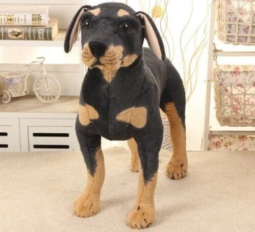 Life size doberman stuffed animal cheap