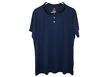 Hanes  Women 3X Polo Short Sleeve FreshIQ Cool DRI Performance Sport Jersey Knit