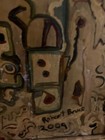 18x24 oil on canvas r bruce abstract framed original — photo 3