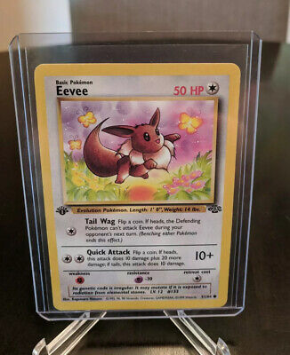 Eevee 51/64 1st Edition Jungle Set Non-Holo Pokemon Card! OG RARE EEVEE!  PSA | eBay