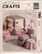 Furniture for your 11 "-12 " Fashion Doll  1995 McCalls Pattern  785 UNCUT