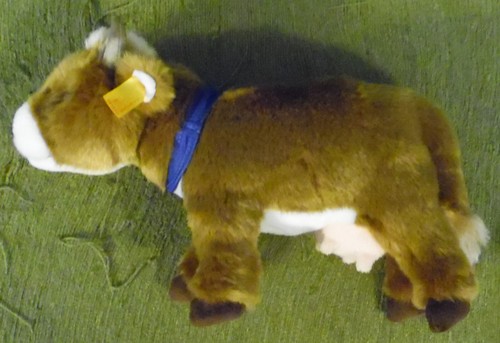 Steiff Kuh , 991493 , Krumbach , 30 cm x 9 cm x 19 cm , mit Knopf + Fähnchen - Picture 3 of 9
