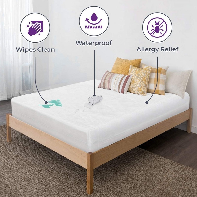 TOP SELLER! Bed Bug PROTECTOR Soft Lux FABRIC ~ Allergen Zippered MATTRESS COVER
