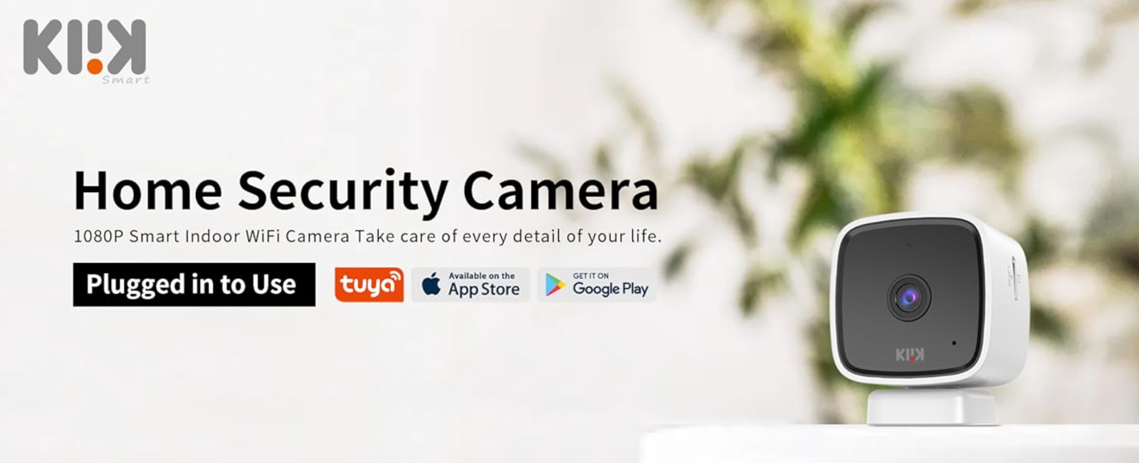 1080p HD Mini WiFi Security Camera with Night Vision for Pets Baby Monitoring and 2-Way Audio  -image