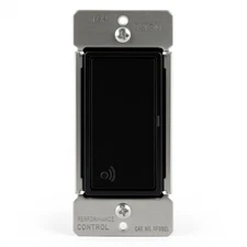 Eaton Z-Wave+ Smart Decorator Light Switch RF9601DBK – Black | Works with RF Hub
