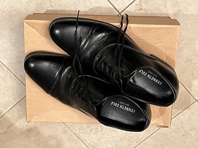 Kenneth Cole Shoes Mens US8.5 Black Leather Chief Council  display picture 1