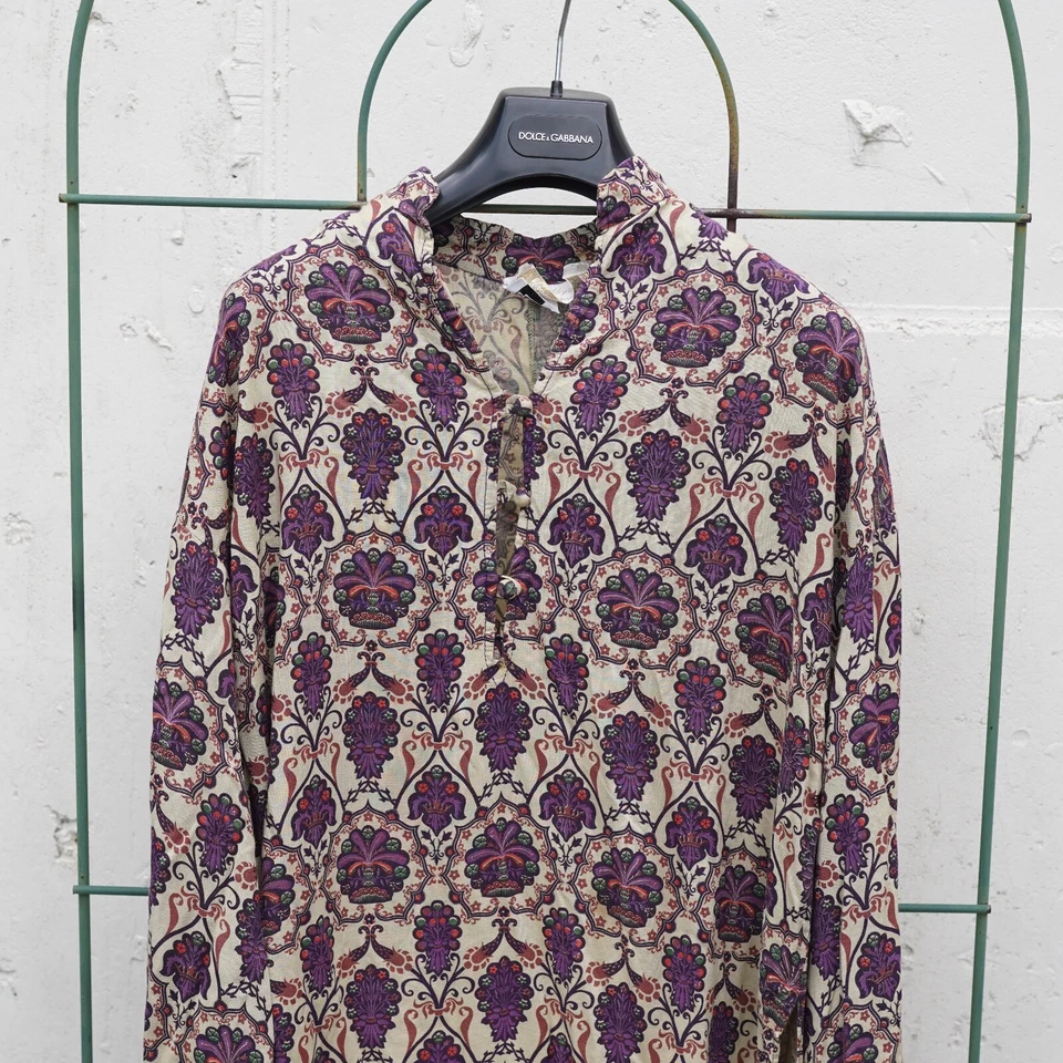 Vintage Neiman Marcus BoHo Hippie Grunge Midi Dress Printed  Medium - Image 3 of 4