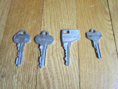 Vtg ILCO Key Lot MD1054K MD17, 1011 P, 1011 D1, D1098X DE4  Lot of 4 FREE SHIP