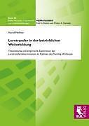 Lerntransfer In Der Betrieblichen Weiterbildung | Buch | 9783844101683