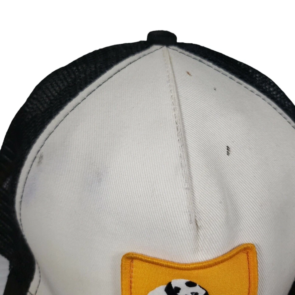 Retro Enjoi Patinetas Snapback Malla Camionero Sombrero Negro Blanco Pandas Joroba Foto 3 de 4