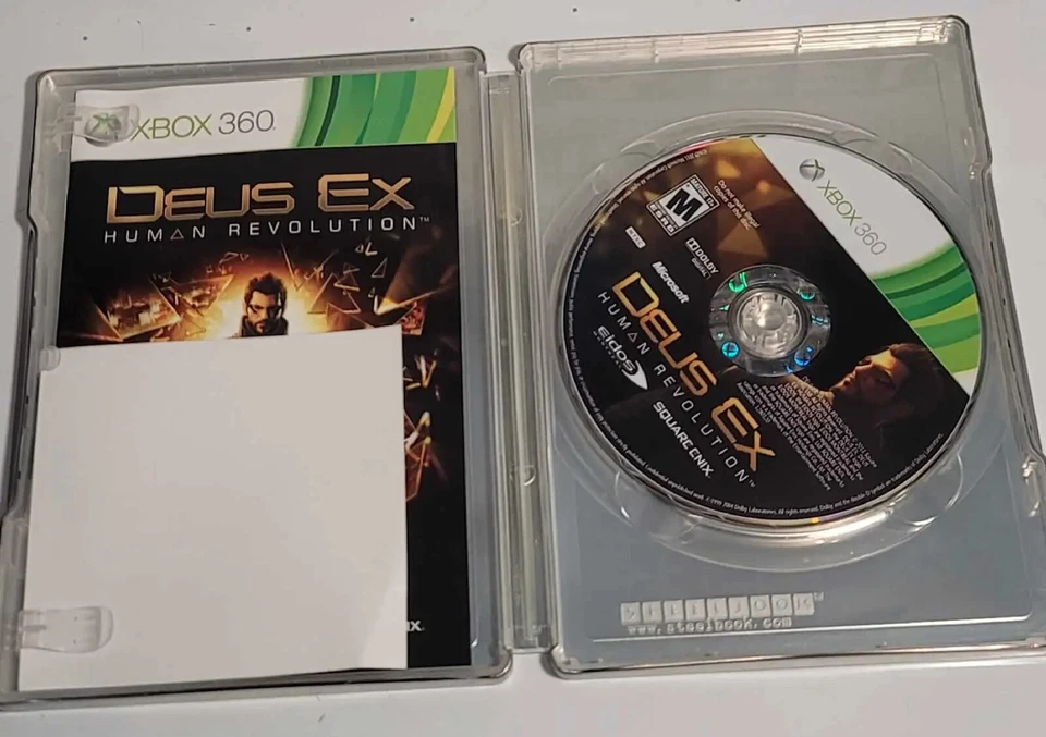 Deus Ex Human Revolution Xbox 360 Special Edition Steelbook, Untested - Image 3 of 4