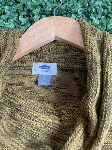 Old Navy Women's Mock Neck Long Sleeve Drawstring Sweater Yellow Petite Small - Picture 8 of 9