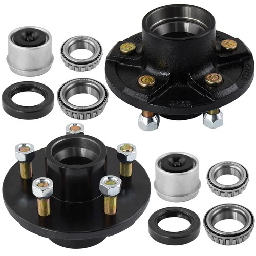 2pcs Trailer Idler Hub Kits 5 on 4.5 for 3500 lbs Axle - 1/2"-20 thread H14 CA