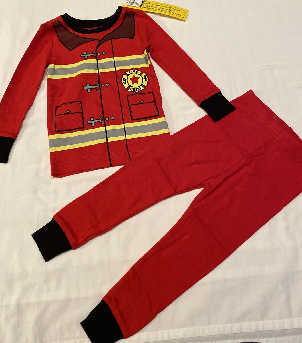 Old Navy Kids 2-piece Firefighter Pajamas Size 2T NWT