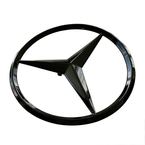 Gloss Black Star Trunk Emblem for Rear Lid Logo Badge A Class W176 Mercedes AMG - Bild 7 von 7