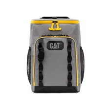 Cooler Bag, 11 In., 28 Can, 13 Pockets, Grey, 600-D Polyester, Cooler Backpack,