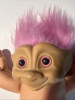 Vintage Treasure Trolls Plush 12" Doll 1990s Collectible Stuffed Toy Pink Jewel — photo 2
