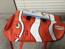 OUTWARD HOUND ORANGE CLOWN FISH NEMO FLOATIE LIFE VEST JACKET DOG PET XL