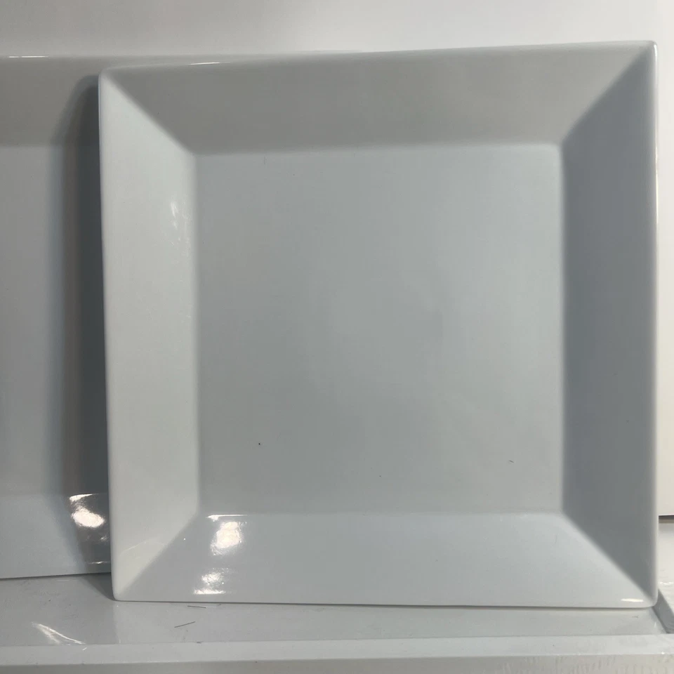 Pier 1 Importaciones Juego de 2 Porcelana Nuevos Luminosos Cuadrados y Ensaladera Cuenco Foto 4 de 4