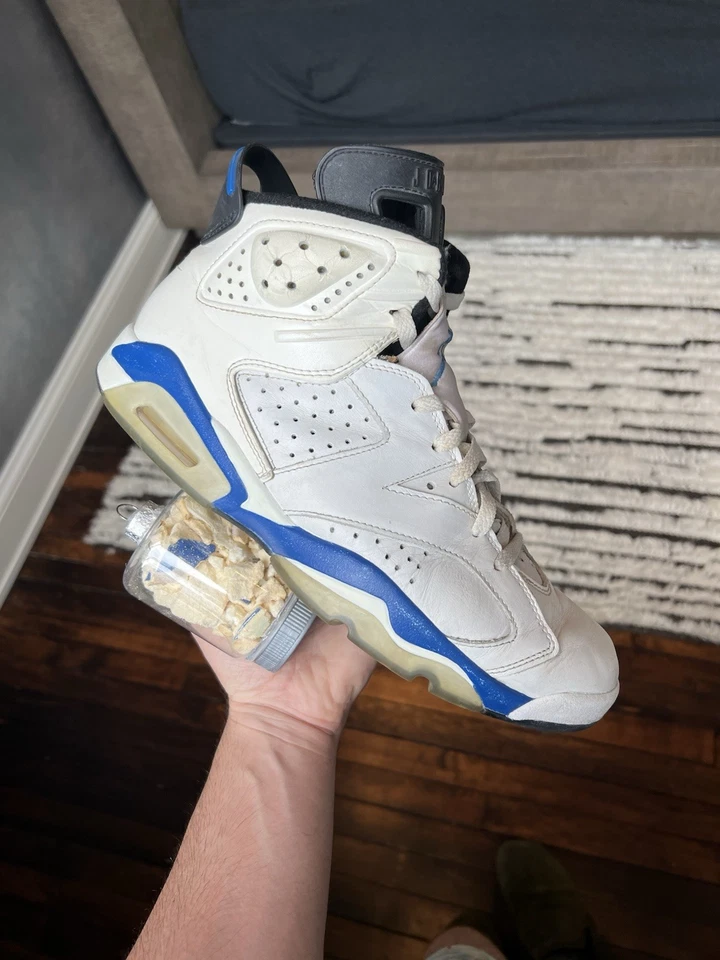 Air Jordan 6 Sport Blue OG 1991 portátil Og All Foto 2 de 4