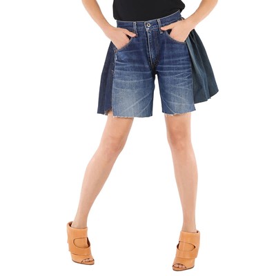 Tiger in the Rain Ladies Tgr Shorts Denim Cutout