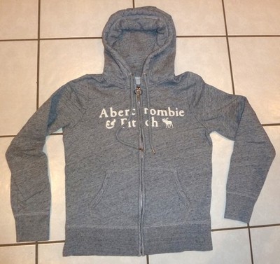 Abercrombie & Fitch Kapuzenjacke, Sweatjacke Gr. S 36 grau