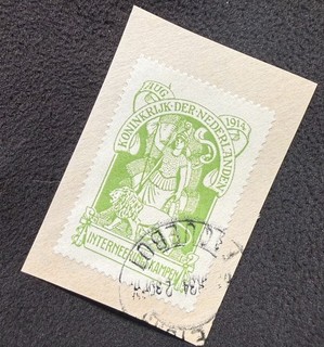 Netherlands 1916 Internment stamp IN2 Used Cut Reproduction Stamp sv