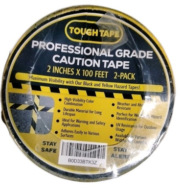 #ad #ad 2 Inch x 100FT Black amp; Yellow Warning Tape Caution Tape Strong Adhesive 2Pack $6.00