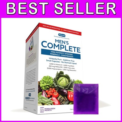 Gentle and Powerful Men's Multivitamin - 60 Capsules, No Fillers or Additives