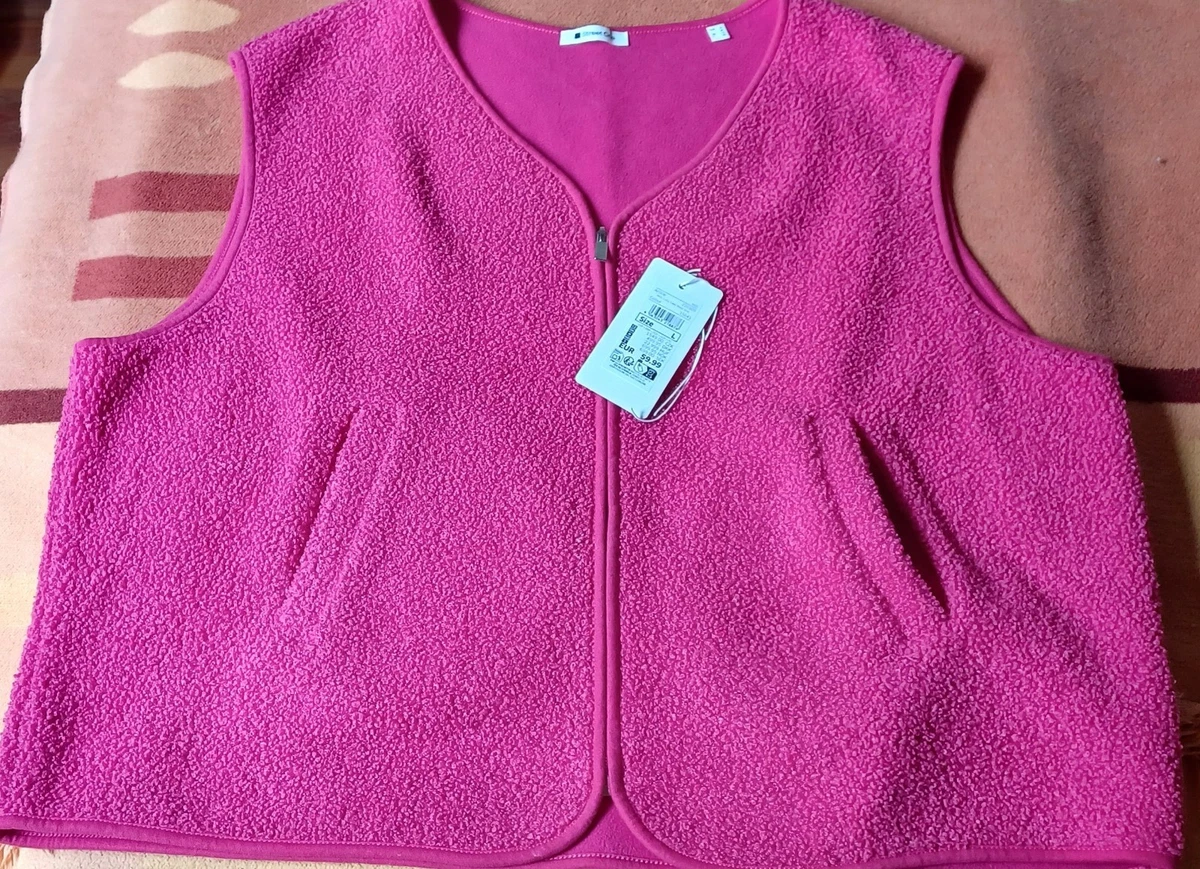 *STREET ONE*Weste mit V-Neck Teddy-Material Farbe magenta dream WOW! Gr 42 wNEU!