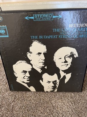 Columbia Stereo 5-LP BEETHOVEN/Budapest String Quartet 'Late Quartets' NM-