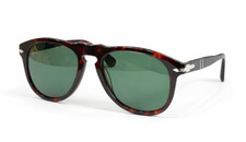 Occhiali da sole Persol PO649 avana/verde 54-20-140 mm con custodia nuovi